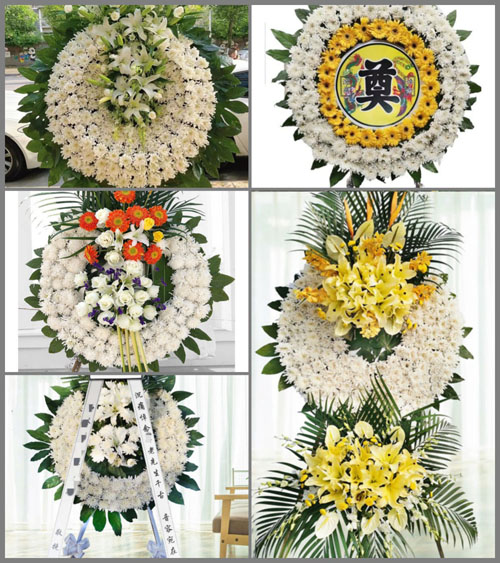 湖南永州祁阳县观音滩镇云峰村花圈速递